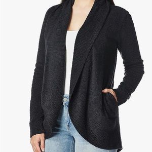 Barefoot Dreams CozyChic Lite Black Cardigan - Medium